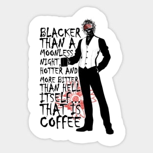 Dark fragrance of coffee Sticker